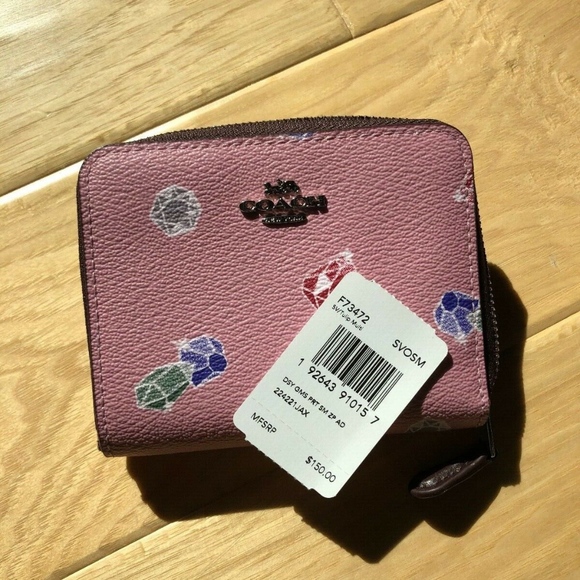 Coach Disney X Gems Print Small Zip Around Wallet - Picture 8 of 8